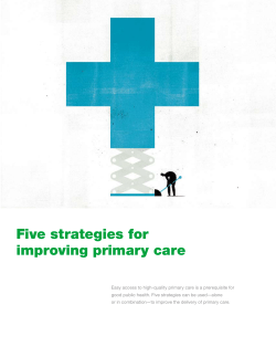 Five strategies for improving primary care
