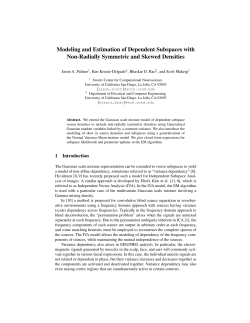 Modeling and Estimation of Dependent Subspaces with Non