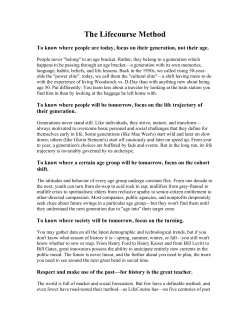 The Lifecourse Method - Lifecourse Associates