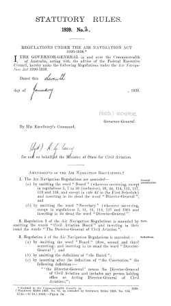 statutory rule s. - Federal Register of Legislation