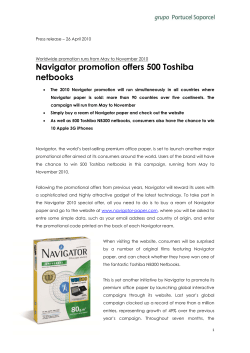 Navigator promotion offers 500 Toshiba netbooks