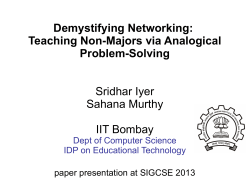 Demystifying Networking: Teaching Non