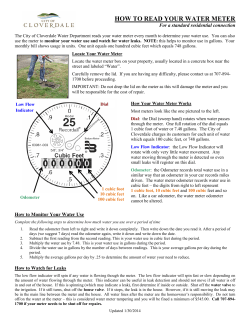 how to read your water meter