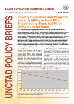 Poverty Reduction and Progress towards MDGs in the LDCs