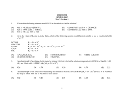CHEM 1332 SPRING 2005 Test 3 Version 1 1. Which of the