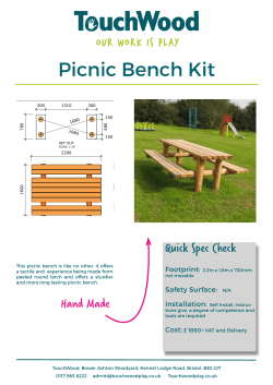 Picnic Bench Kit