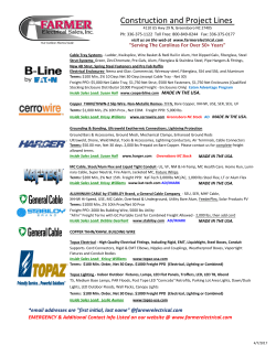 Construction and Project Lines