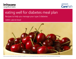 1800-calorie Level Meal Plan