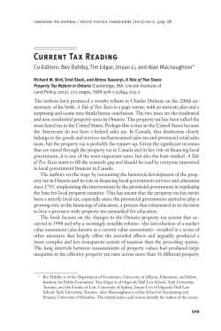 Canadian Tax Journal, Vol. 60, no. 2, 2012