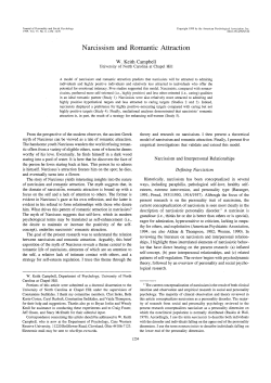 Narcissism and Romantic Attraction