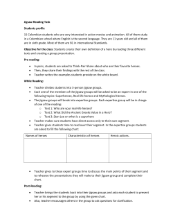 Jigsaw Reading Task Students profile 15 Colombian students who