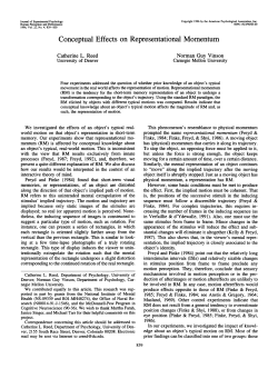 Conceptual Effects on Representational Momentum