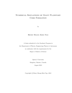Numerical Simulations of Giant Planetary Core Formation