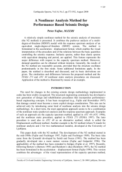 A Nonlinear Analysis Method for Performance