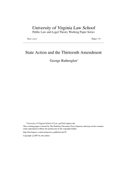 State Action and the Thirteenth Amendment