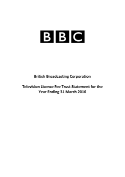 BBC Television Licence Fee Trust Statement for