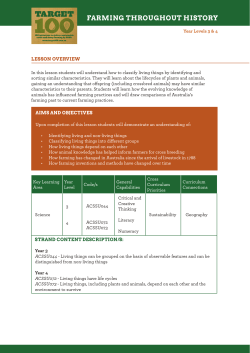 FARMING THROUGHOUT HISTORY