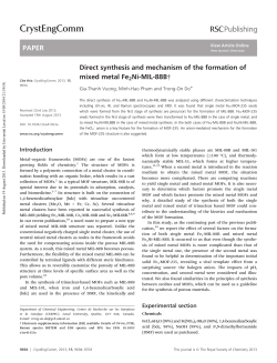 CrystEngComm - Universit&eacute; Laval