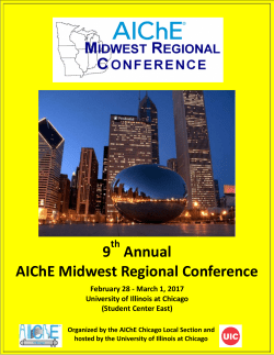 9 Annual AIChE Midwest Regional Conference