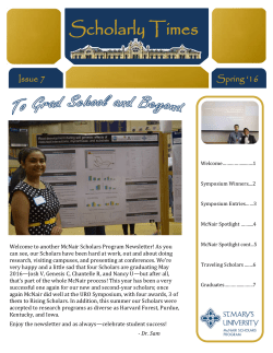 Scholarly Times - St. Mary`s University