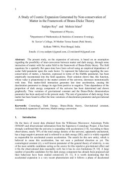 A Study of Cosmic Expansion Generated by Non