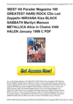 BEST Hit Parader Magazine 100 GREATEST HARD ROCK CDs Led