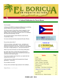 A Cultural Publication for Puerto Ricans
