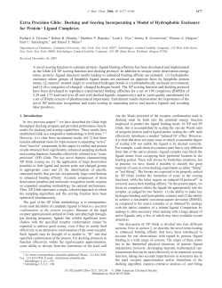 Extra Precision Glide: Docking and Scoring Incorporating a Model of