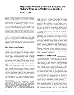 study - Wilderness.net