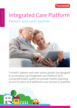 ICP patient and carer portals