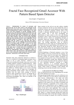 Fractal Face Recognized Gmail Accessor With Pattern Based Spam