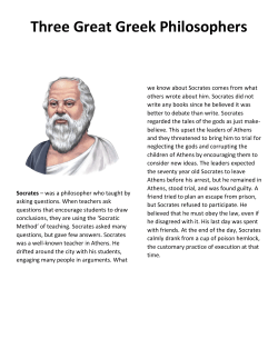 Three Great Greek Philosophers