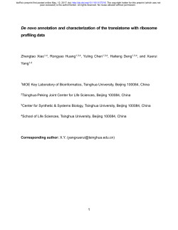 De Novo Annotation And Characterization Of The