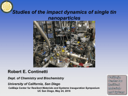 Studies of the Impact Dynamics of Single Tin Nanoparticles