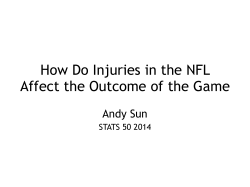 How Do Injuries in the NFL Affect the Outcome of the Game
