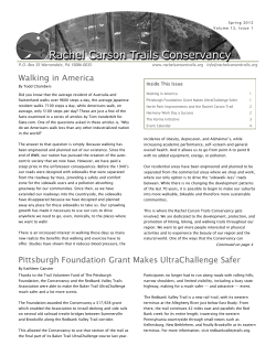 Spring 2012 - Rachel Carson Trails Conservancy
