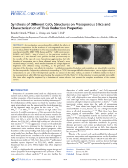Synthesis of Different CeO2 Structures on Mesoporous Silica and