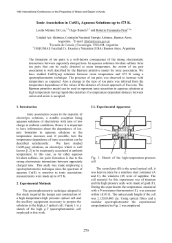 Ionic Association in CuSO4 Aqueous Solutions up to 473 K.