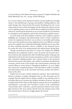 A Concise History of the Haitian Revolution. Jeremy D. Popkin