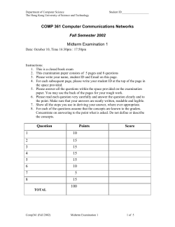 Midterm1 - Hong Kong University of Science and Technology