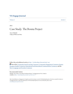 Case Study: The Bosnia Project