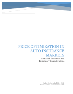 price optimization in auto insurance markets