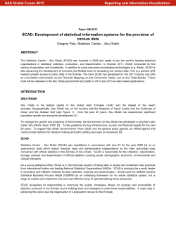 356-2013: SCAD: Development of Statistical