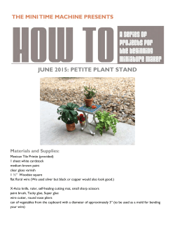 june 2015: petite plant stand