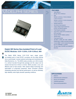 Delphi ND Series Non-Isolated Point of Load