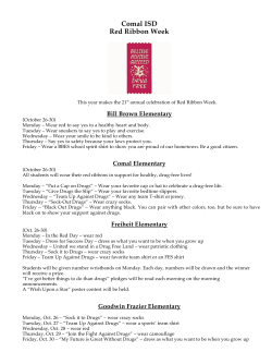 CISD Red Ribbon Week Activities