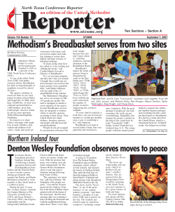 Methodism`s Breadbasket serves from two sites