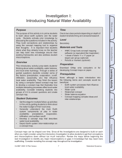 Teacher - Watershed Dynamics