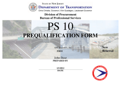 prequalification form