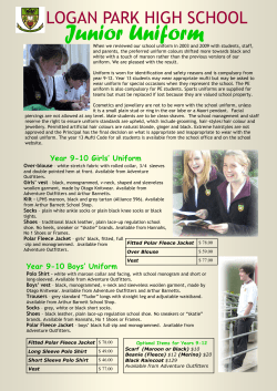 Junior Uniform - Logan Park High School